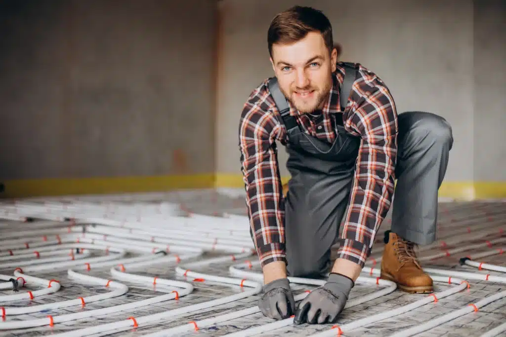 Pose de plancher chauffant à Assevent